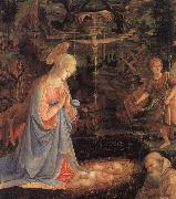 Filippino Lippi The Adoration of the Child oil on canvas